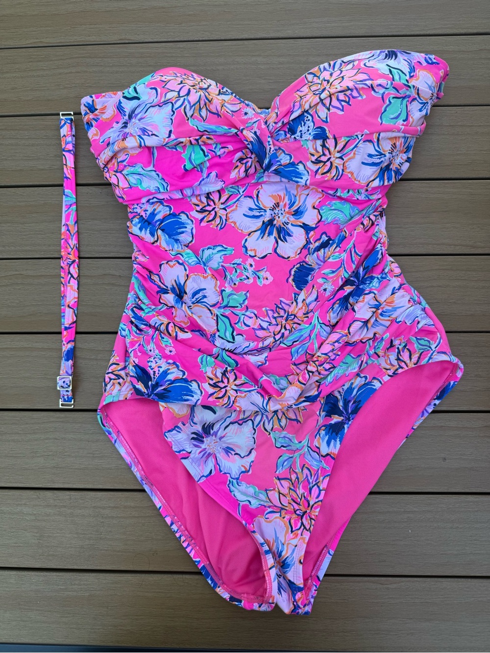 Lilly Pulitzer Flamenco One-piece swimsuit in Pink Isle Last Bud Not Least. 14